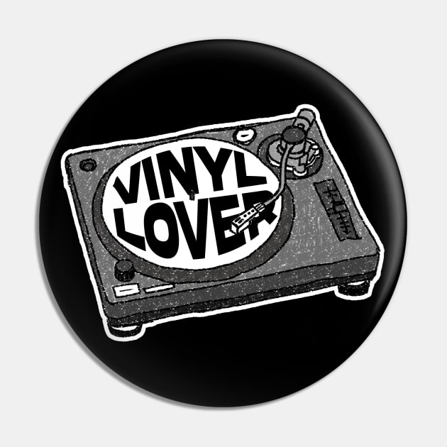 Vinyl Lovers Gift Idea Turntable Pin by dconciente