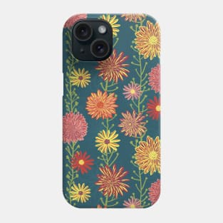 Dahlia Aster And Gerbera Flowers Phone Case