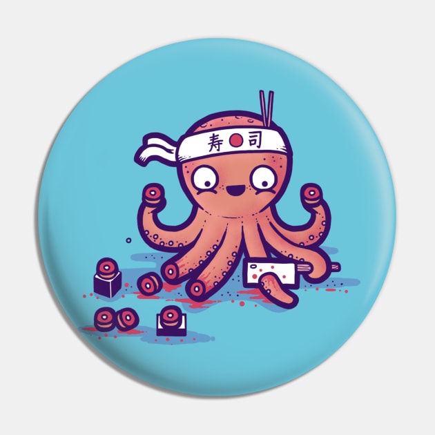 octo sushi Pin by Randyotter