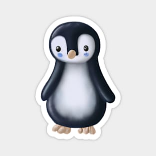 Cute Penguin Drawing Magnet