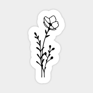 Minimal flowers Magnet