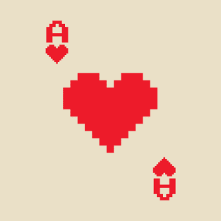 Ace of Hearts I (pixelated) T-Shirt