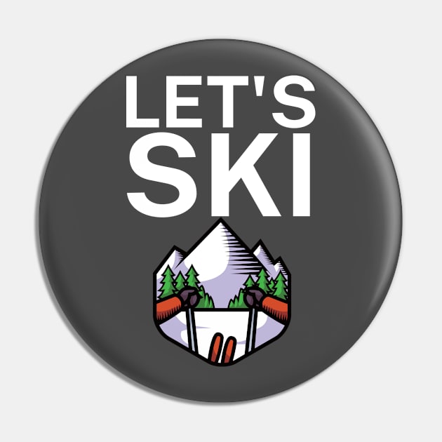 Lets ski Pin by maxcode