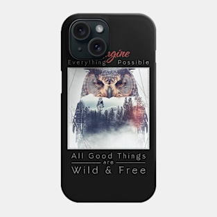 Owl Nature Outdoor Imagine Wild Free Phone Case