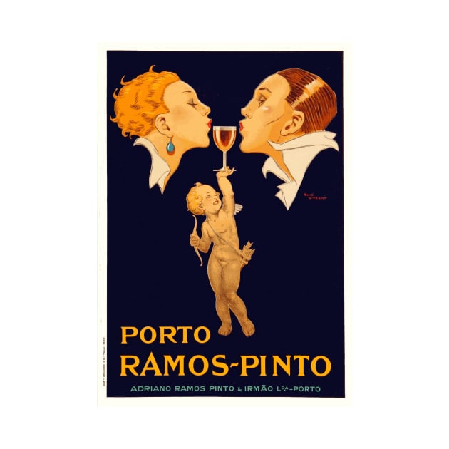 Ramos-Pinto Port Wine - Vintage Art Deco Advertising Poster by Naves