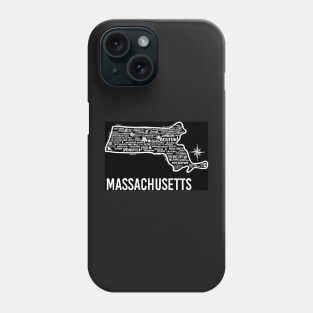 Massachusetts Map Phone Case