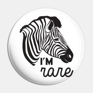 I'm Rare Zebra Pin