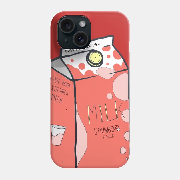 MILK v2 Strawberry Phone Case by Kcael