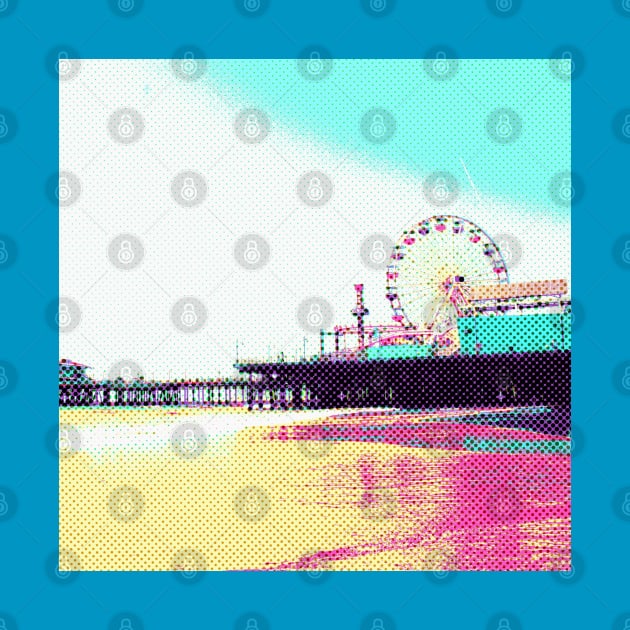 Prismatic Dots Santa Monica Pier by Christine aka stine1