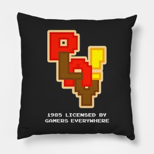 Pixel Play 1985 - Plumber Colors Pillow