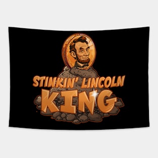 Metal Detecting Lincoln King Tapestry