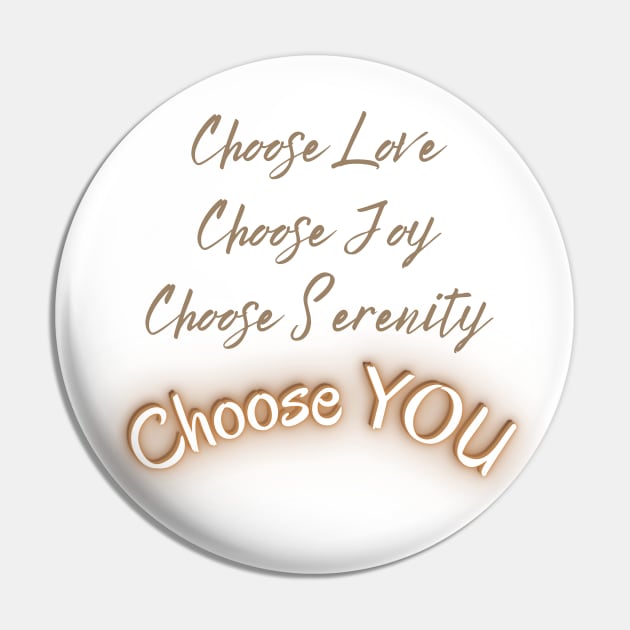 Choose ... YOU Pin by Mazzlo Shop