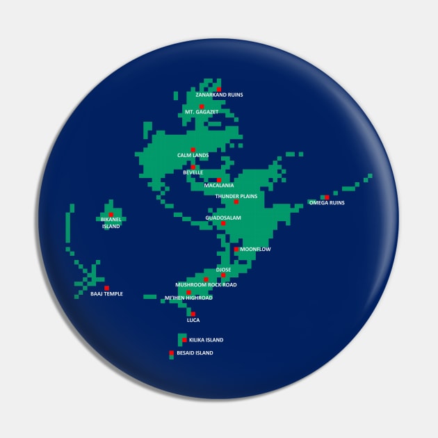 Pixelated Final Fantasy 10 World Map Pin by inotyler