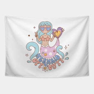 Mermaid Off Duty Tapestry