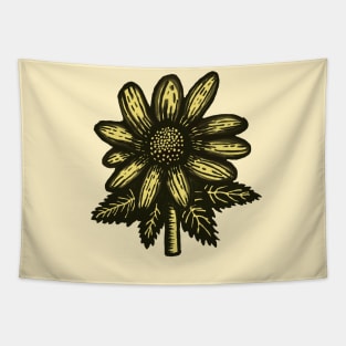 Rudbeckia Hirta woodcut Tapestry