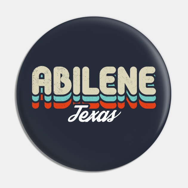 Retro Abilene Texas Pin by rojakdesigns