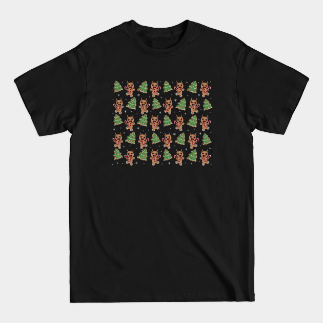 Discover Gingerbread Krampus pattern - Gingerbread Krampus - T-Shirt