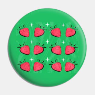 Strawberry Pattern Pin