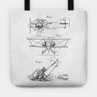 Emergency Flotation Gear for Aircraft Vintage Patent Hand Drawing Tote