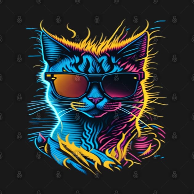 cool cat in sunglasses by sukhendu.12