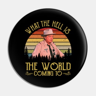 Vintage What The Hell Is The World Coming To Pin