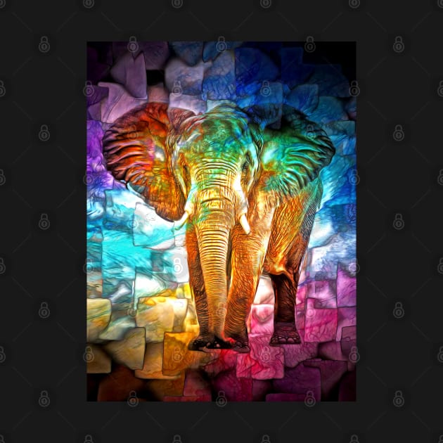 Elephant Mosaic by danieljanda
