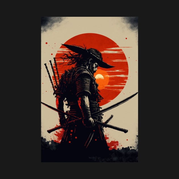 The Crimson Sun: A Symbol of the Epic Warrior in Japanese Culture by styleandlife