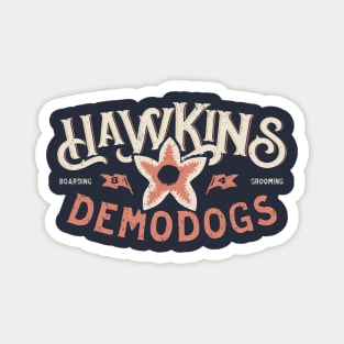 Hawkins Demodogs Boarding and Grooming Magnet