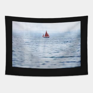 Scarlet Sails Tapestry