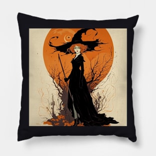 Happy halloween witch Pillow