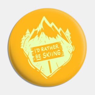 Funny Winter and Skiing Gifts - Snow Snowing Pin