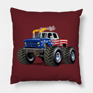 Cartoon monster truck Pillow