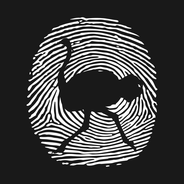 Ostrich DNA Fingerprint Ostrich by Shirtjaeger