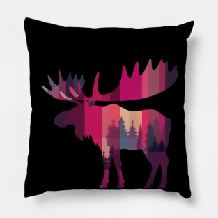 Moose, Forest Animal Pillow