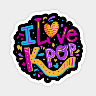 I Love K Pop Magnet