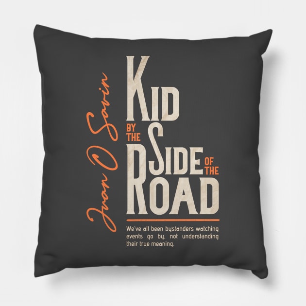 Kid by the Side of the Road Shirt Black Pillow by SeraphimChris