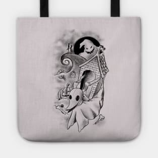 Sketch nightmare before christmas Tote