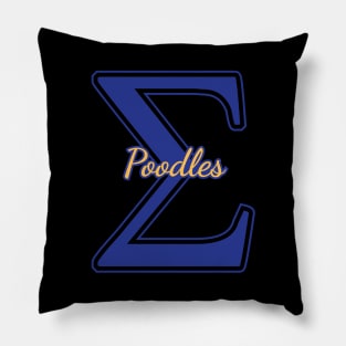 SGRHO 1922 Pretty Poodles - Motto Greater Service Sigma Gamma Pillow