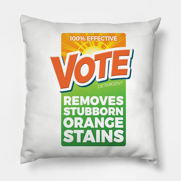 Anti Trump - Vote Detergent Pillow by andzoo