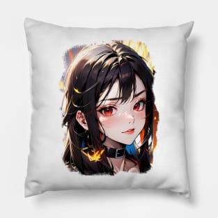 Portrait Chinese Girl Pillow