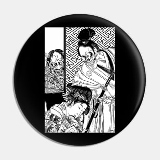 Death and the Maiden: Samurai Edition Pin