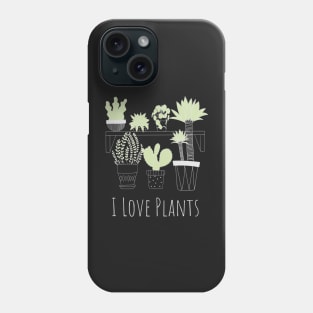 I Love Plants (light) Phone Case