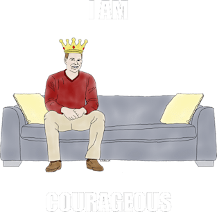 The Sofa King: I am Courageous Magnet