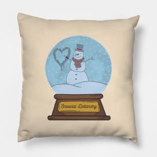 SNOWCIAL DISTANCING Pillow