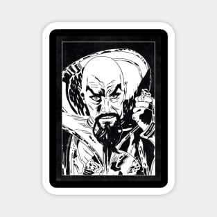 MING THE MERCILESS - Flash Gordon (Black and White) Magnet