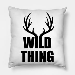 wild thing black Pillow