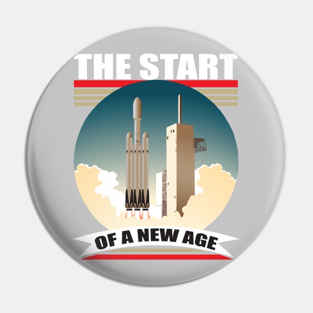 Falcon Heavy "The Start of a new Age" (Celebration) Pin by TheContactor