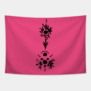 d-glyph: Rorschach blossom Tapestry