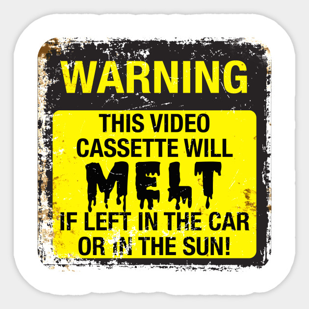 Retro VHS Heat Warning Label - Vhs - Sticker | TeePublic