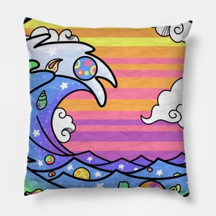 Galaxy Wave Pillow